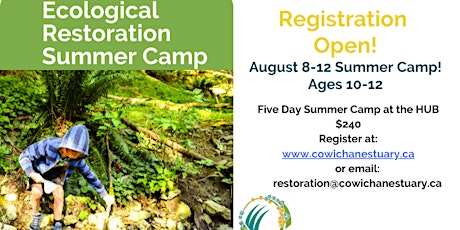 Aug 8-12: Restoration Summer Camp 2022, Ages 10-12