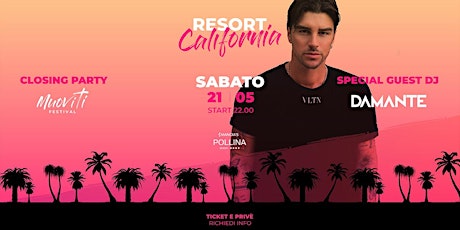 Sab 21 Mag | Andrea Damante | Muoviti Closing Party at Pollina Resort biglietti