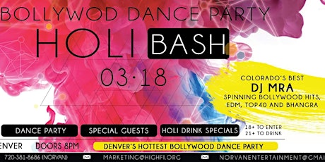 Holi Bash | Bollywood Dance Party 2017 primary image