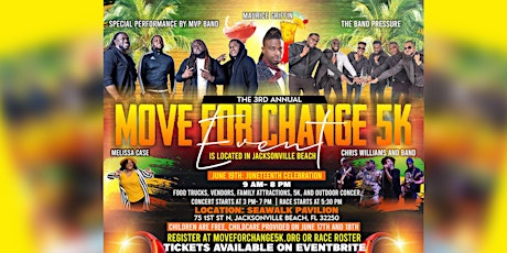 3rd Annual Move for Change 5K: Juneteenth Celebration tickets