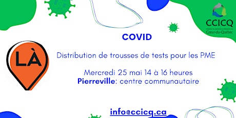 Distribution de trousses de tests pour les PME à Pierreville