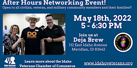 After Hours Networking with The Idaho Veterans Chamber of Commerce
