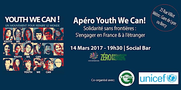 Apéro Youth We Can! Solidarité sans frontières