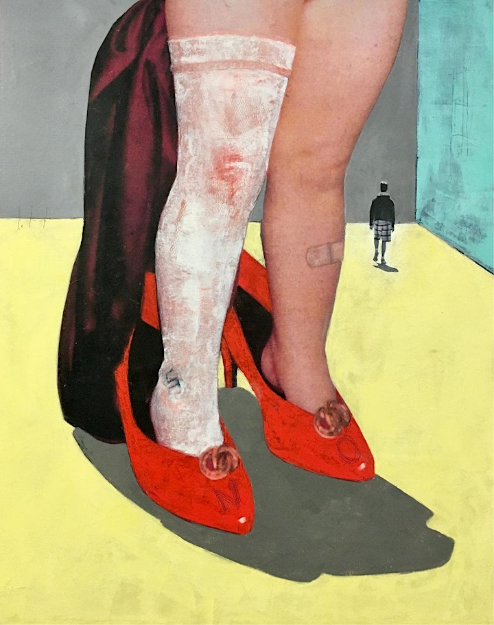 DEBORAH BAKOS - TAKE IT LIKE A WOMEN -Paintings from the She Thread Project image