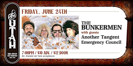 THE BUNKERMEN w/ Another Tangent, & Emergency Council tickets