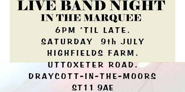 Live Band Night in the Marquee