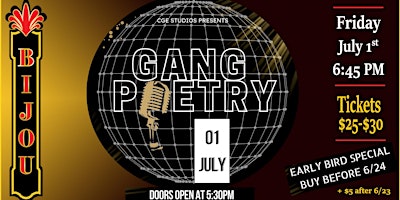 CGE Studios Presents: Gang Poetry