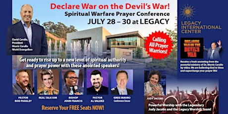 "Declaring War On the Devils War!" Spiritual Warfare Prayer Conference! tickets