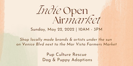 Spring Indie Open Air Market & Dog Adoption Event tickets