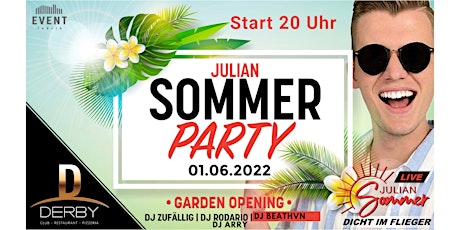 Julian Sommer - Garden Opening - biglietti