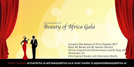 Second Annual Black Tie Beauty of Africa Gala! primary image