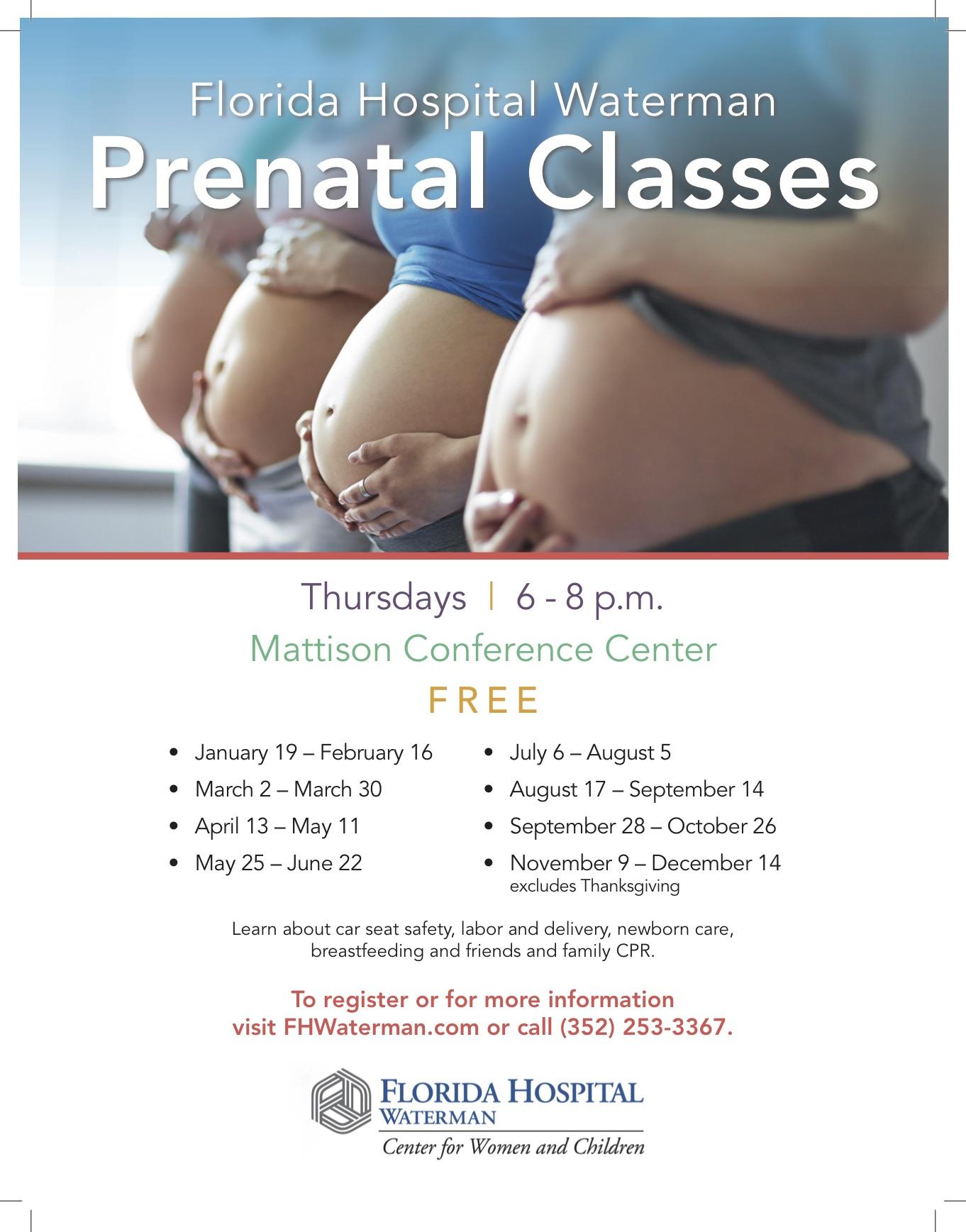 Florida Hospital Waterman Prenatal Classes - March