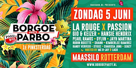 BORGOE meets PARBO Pinkster Indoor Festival tickets
