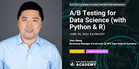 A/B Testing for Data Science (with Python & R) tickets