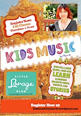 Kid's Music with Marcie (Fall Classes- Session 2)- STARTS 10/31!!!