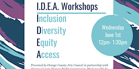 I.D.E.A. Workshop and panel discussion tickets