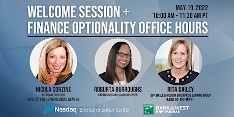 Welcome Session & Finance Optionality Office Hours tickets