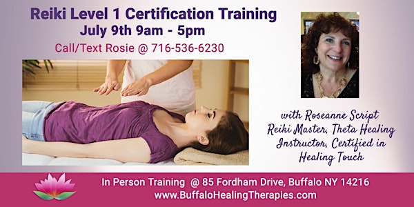 Reiki Level I Certification Training - In Person Buffalo, NY