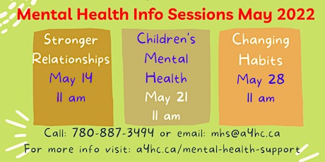 CHILDREN'S MENTAL HEALTH  by AHC - with Mark Frederick tickets