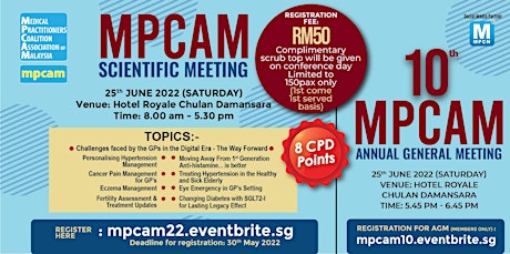 10th ANNUAL GENERAL MEETING OF THE MPCAM tickets