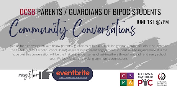 OCSB Parents / Guardians of BIPOC Students Community Conversations