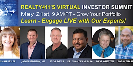 Realty411's Virtual Investing Summit ingressos