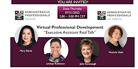 Administrative Professionals Virtual Development - Free (2022 July) tickets