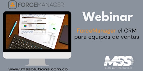 Webinar "Te presentamos ForceManager el CRM para equipos de ventas" bilhetes
