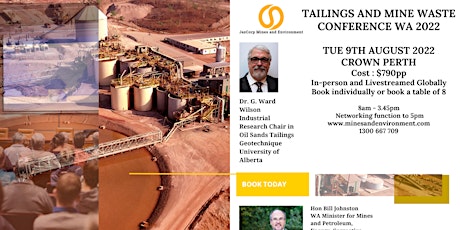 Tailings and Mine Waste Conference Western Australia tickets