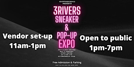 3 Rivers Sneaker & Pop-up Expo tickets