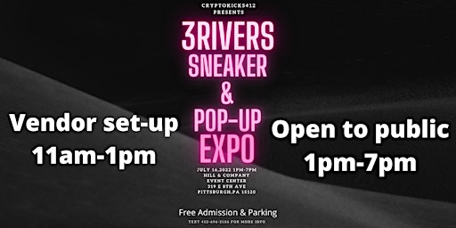 3 Rivers Sneaker & Pop-up Expo
