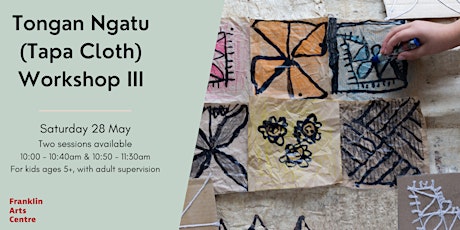 Tongan Ngatu (Tapa Cloth) Workshop III tickets