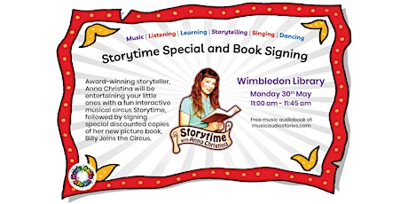 Storytime with Anna Christina Special and Picture Book Signing for Children tickets