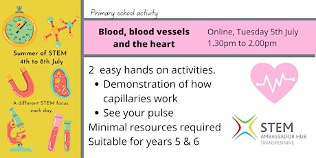 Blood, blood vessels and the heart tickets