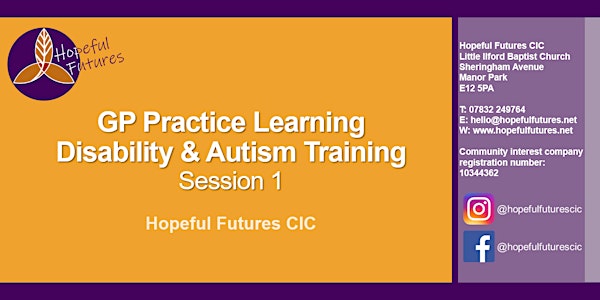 GP Learning Disability and Autism Training