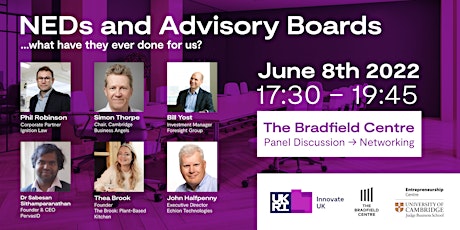 NEDs and Advisory Boards... what have they ever done for us? tickets