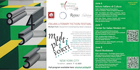 Multipli Forti: Italian Literary Fiction Festival at Rizzoli Bookstore tickets