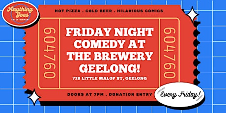 Friday Night Comedy @ The Brewery Geelong tickets