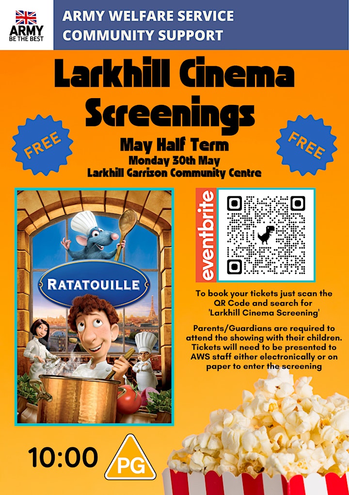 Larkhill Cinema Screening - Ratatouille image