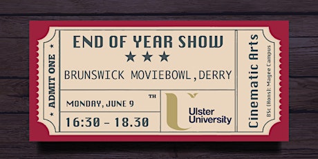 UU Cinematic Arts End of Year Show 2022 tickets