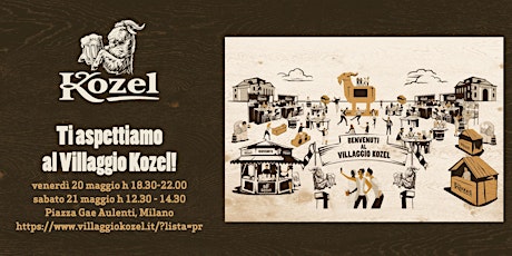 Free beer @ Villaggio Kozel in Gae Aulenti biglietti