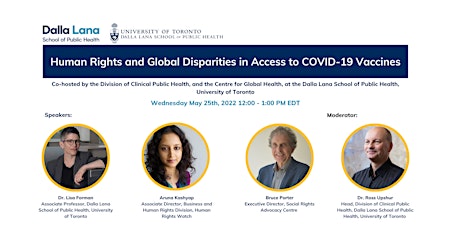 Human Rights and Global Disparities in Access to COVID-19 Vaccines tickets