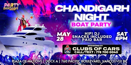 Chandigarh Nights Boat Party | Party Shadows tickets