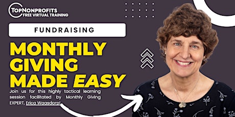 FUNDRAISING: Monthly Giving Made Easy tickets