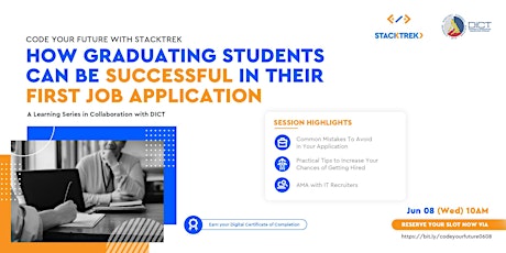 CYF: How Graduating Students Can be Successful in their 1st Job Application tickets