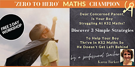 'Zero to Hero' Maths Champion 3 Day Workshop tickets