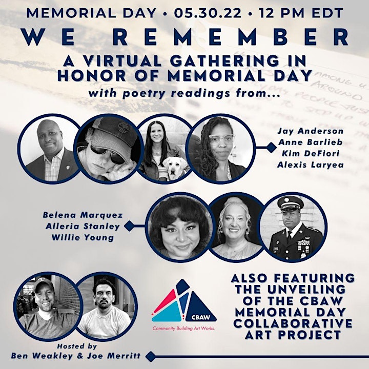 We Remember: A Veteran Poetry Reading on Memorial Day image