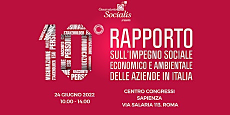 10° Rapporto CSR in Italia biglietti