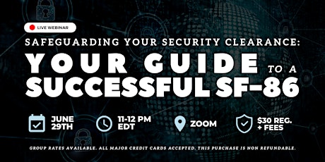 Safeguarding Your Security Clearance: Your Guide to a Successful SF-86 tickets