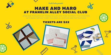 Make and Marg: Painted Tile Coasters tickets